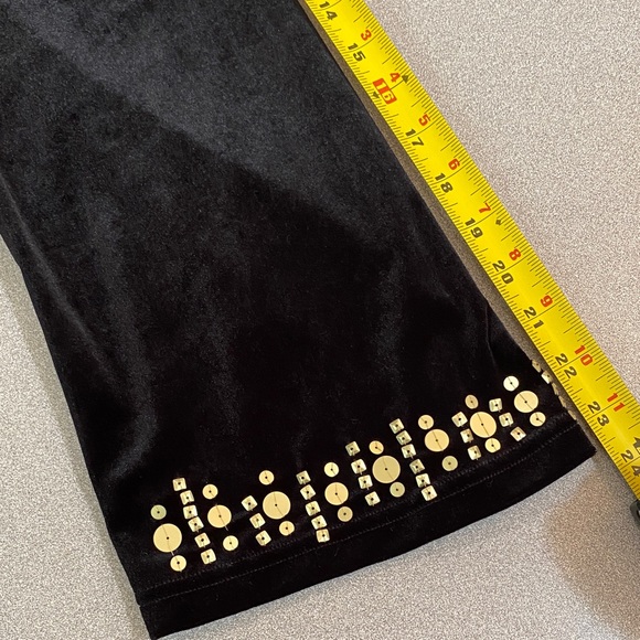 Coldwater Creek Black Top with Gold Accents - Picture 6 of 8